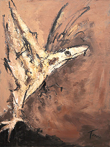Águila levantando el vuelo